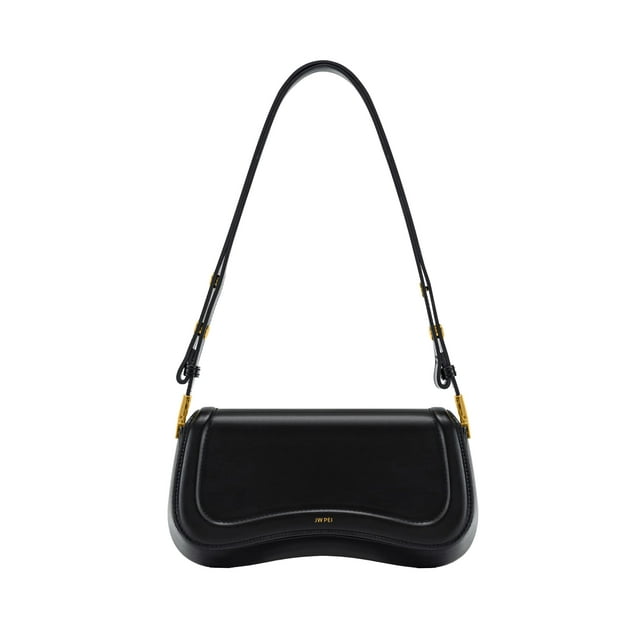 Bandolera JW PEI Joy para mujer, piel vegana y lona, color negro