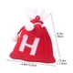 thumbnail image 3 of Bolsa de regalo tejida con letras del alfabeto | Bolsa bordada para dulces navideños | Adorno navideño personalizado | Mini bolsa colgante para decoración del árbol, 3 of 5
