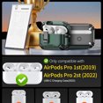 thumbnail image 2 of Compatible with AirPods Pro 2nd/1st Generation Case,Compatible with Magsafe,Magnetic Automatic Lock with Phone Stand & Cleaning Kit for iPod Pro Charging Case (USB-C/Lightning Cable), 2 of 6
