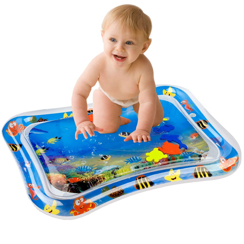 Tummy Fun Time Water Play Mat for Baby Infants Toddlers Stimulation Inflatable 