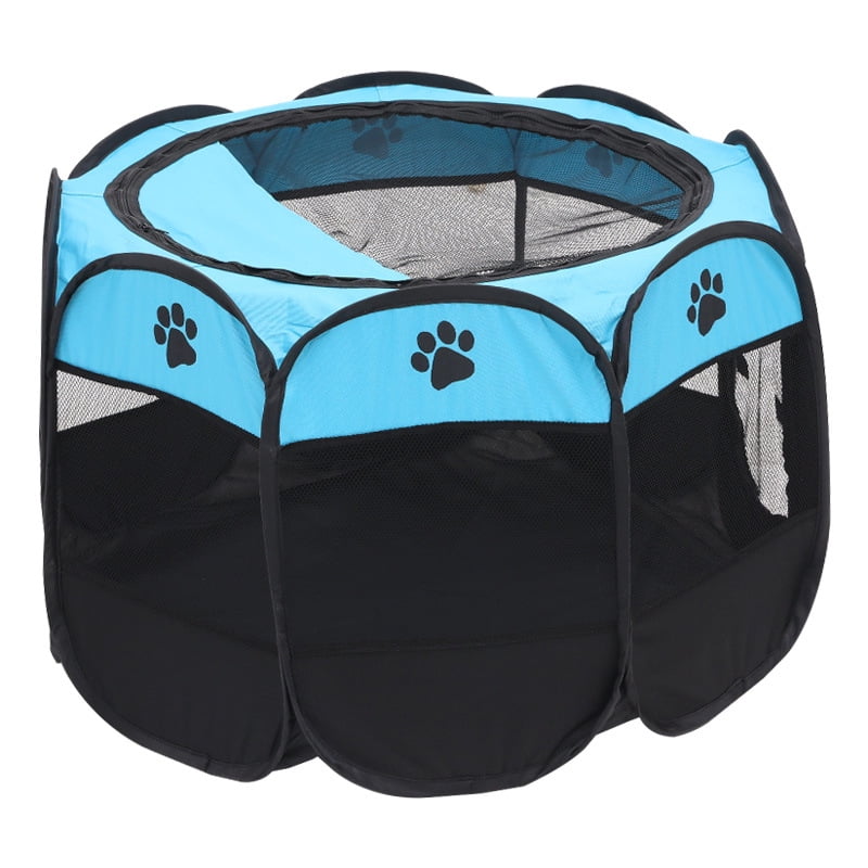 Scmkd Portable Pet Playpen, Foldable Dog Playpen, Octagon Puppy Playpen