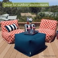 thumbnail image 5 of Majestic Home Orange Aruba Large Ottoman, 5 of 5