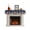 Dark Blue Gray Blue White White, variant on Green Orange Blue Fall Fireplace Mantel Scarf Cover 70"Wx17"L,Fireplace Mantel Shelf Top Runner,Thanksgiving Pumpkin Botanical Mantle Dresser Scarves Table Runner for Holiday Party Living Room Decor