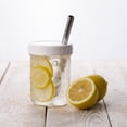 thumbnail image 7 of Reusable Wide Mouth Smoothie Boba Tea Cups Bubble With Lids And Straws Mason Jars Glass (2-pack  16 Oz Jars), 7 of 7