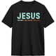 thumbnail image 2 of Jesus The Way The Truth The Life Christian Men's Cotton T-Shirts Casual Crew Neck Tshirts Short Sleeve Tee Shirts,, 2 of 6