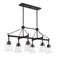 thumbnail image 4 of Lakewood 6-Light Linear Chandelier in Matte Black, 4 of 6