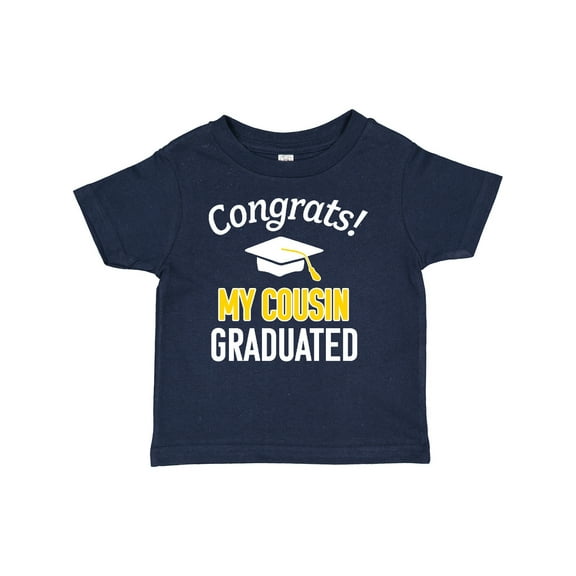 Inktastic Congrats My Cousin Graduated with Cap Boys or Girls Baby T-Shirt