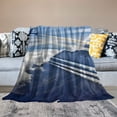 thumbnail image 2 of Creowell Planes Blue Smoke Mountain Throw Blanket for Couch Sofa Bed Office Travel Camping | All Seasons Flannel Blanket  | Exquisite Gifts 50x60in, 2 of 6