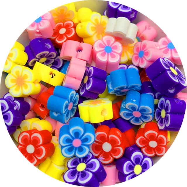 200 Pcs Perles Rondes Colorées pour Fabrication de Bijoux pour Enfants, Bricolage, Prune Bossom