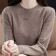 thumbnail image 3 of Suéteres de otoño e invierno para mujer, jerseys de punto ajustados con cuello redondo, ropa interior de color liso, suéter femenino, camisetas casuales, 3 of 5