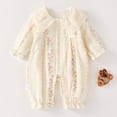 thumbnail image 2 of KPOPLK Baby Footless Pajama Infant Girl Cotton Clothes Sleeper Pjs Fall Sleep N Play Bodysuit One Piece Sleepwear Size 9-11 Months,Pink, 2 of 9