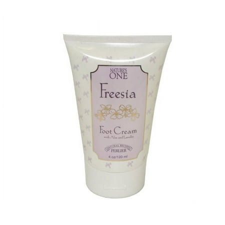 Perlier Nature's One Freesia Foot Cream With Aloe Lanolin, 4 Oz