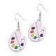 thumbnail image 1 of unbranded Pendientes Elegantes Para Mujer Con Colgante De Tablero Pigmentado Romántico Y Colores Variados, 1 of 8