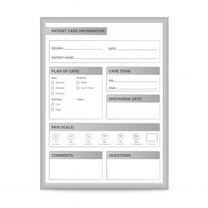 Patient Room Magnetic Whiteboard, 3 x 2 ft.