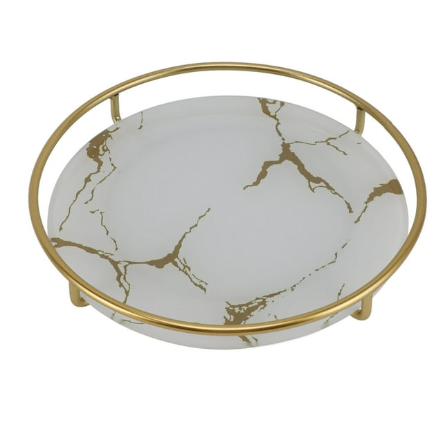 Bandeja De Tocador De Baño ANGGREK Antideslizante Elegante Organizador De Encimera Para Cosméticos Y Joyas
