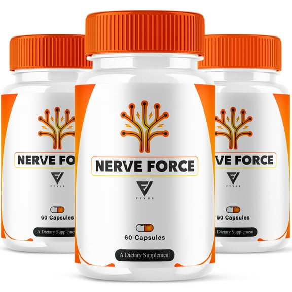 (3 Pack) Nerve Force Brain Supplement NerveForce Advanced Focus Capsules (180 Capsules)
