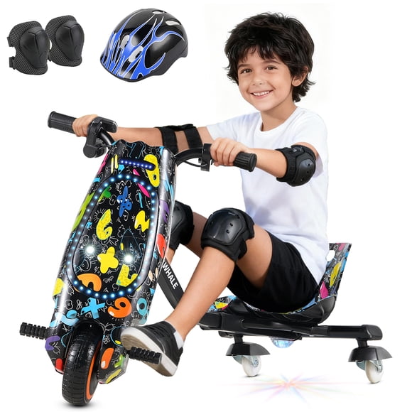 Triciclo Eléctrico Montable Honey Whale 008B Negro