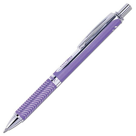 Energel Alloy Rt Retractable Liquid Gel Pen, .7mm, Violet Barrel, Violet
