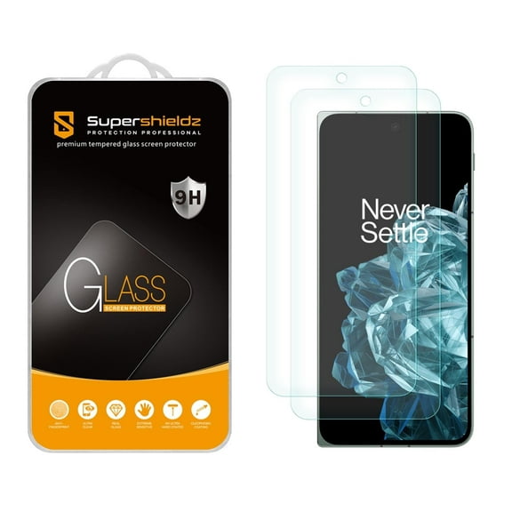 (2 Pack) Supershieldz Designed for OnePlus Open (Front Screen Only) Tempered Glass Screen Protector, Anti Scratch, Bubble Free