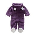 thumbnail image 3 of Newborn Infant Baby Boy Girl Romper Hooded Jumpsuit Bodysuit Outfits Clothes, 3 of 6
