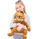 thumbnail image 1 of Gran gato naranja de peluche, juguetes de peluche, almohada suave para abrazar, gato atigrado amarillo, muñecos de gatito realistas, regalos de cumpleaños de Navidad (solo para mayores de 14 años)   JM, 1 of 5