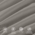thumbnail image 3 of Elegant Comfort 4-Piece Microfiber Bed Sheet Set, Full, Gray - Deep Pocket, 3 of 10