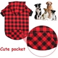 thumbnail image 4 of Sudadera con Capucha para Perro a Cuadros, suéter para Perros medianos, Gato, Cachorro, Abrigo, cálido y Suave (M) Zefei Wu  9024735046899, 4 of 5
