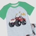 thumbnail image 4 of Toddler Boy Clothes Boys Summer Outfits Cotton Short Sleeve T-Shirt Shorts Set ,Light Green, 4 of 4