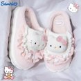 thumbnail image 2 of Zapatilla de Hello Kitty para mujer y niña, zapatilla cálida de dibujos animados Sanrio Melody, zapatilla de Casa antideslizante con plataforma, zapatos Kuromi, regalo de invierno, 2 of 4
