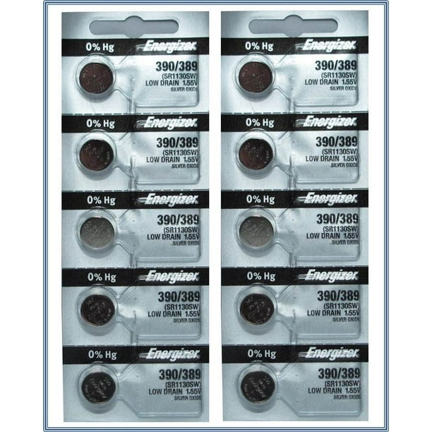 Home Products 10 390 / 389 Energizer Watch Batteries SR1130SW Cell