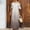 Gray, variant on Women's Flowy Maxi Dress with Puff Sleeves and Shoulder Ruffle for Beach and Vacation Wear