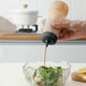 thumbnail image 5 of Condiment Squeeze Bottle | 11oz Capacity | Flip Top Porous Umbrella Cap | BPA-Free Plastic | Easy Dispensing Oil Icing Liquid Sauce | 1 Pack | Black Beige Pink Green | 19.5x6cm, 5 of 6