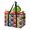 Multicolor 2, variant on Animal Paw Print Reusable Grocery Bag, Foldable Shopping Tote Bag with Reinforced Handles, Large Kitchen Grocery Bags for Shopping Groceries Picnic