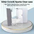thumbnail image 4 of Dteck Smart Case for iPad iPad (A16) 11th Generation 11-inch 2025, iPad 10th Generation 10.9-inch 2022,Glittering Sparkly Shockproof Cover with Sparkly Crystal Clear Back and Pencil Holder,Silver, 4 of 7