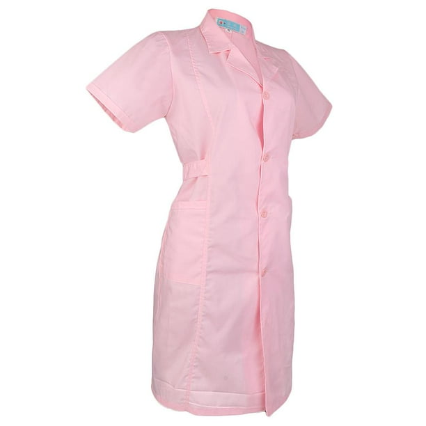 Exfoliantes De Para Mujer, De Laboratorio, Enfermera Médica, De Doctor, - Rosa, Yotijar Bata de laboratorio blanca