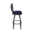 thumbnail image 2 of 870 Hadleigh 30" Swivel Bar Stool with Bronze Finish and Canter Twilight Seat and Back, 2 of 2