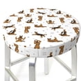 thumbnail image 3 of Easygdp German Shepherd Dog Print Easy To Install Bar Stool Covers&Stool Covers Round&Elastic Stool Cover, Barstool Covers,Washable&Bottom With Elastic Edge-12 inch, 3 of 7