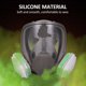 thumbnail image 5 of Mascarilla facial reutilizable Irfora Cubierta de rostro para pintura y pulido Verde oscuro, 5 of 5