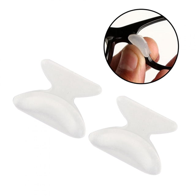 20 Pares de Almohadillas Nasales Antideslizantes de Silicona Suave Gafas de Sol Gafas Accesorios Almohadillas Nasales Blanco ANGGREK Otros