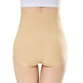 thumbnail image 2 of Womens Underwear Seamless High Waist Plus Size Ultra High Waist Solid Color Briefs Ice Silk Traceless Briefs Will Not Be Caught In The Middle Of The Boyshorts Panties For Women, 2 of 5