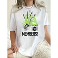 thumbnail image 1 of Camiseta De Manga Corta Con Cuello Redondo Para Mujer, Camisetas De Verano Para Uso Diario Y ViajesWomen'S Casual Crew Neck Short Sleeve T-Shirt, Polyester Knit Fabric with Medium Stretch, Geometric, 1 of 6