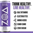 thumbnail image 2 of ZOA Zero Sugar Energy Drinks, Variety Pack - Sugar Free with Electrolytes, Healthy Vitamin C, Amino Acids, Essential B-Vitamins, and Caffeine from Green Tea - 12 Fl Oz (12-Pack), 2 of 5