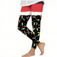 thumbnail image 6 of MKOSPLRT Girls Christmas Leggings Printed Pants Full Ankle Length Cotton Tights High Waist Stretch Sport Leggings for Xmas 3-8Y, 6 of 6