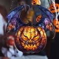 thumbnail image 3 of HHBEAUTY 2025 New Halloween Suncatchers Acrylic Hanging Colorful Bat Pumpkin Suncatchers, Halloween Window Art2D, Bat Sun Catcher Hanging Decorations Home Wall Garden Yard Decor, 3 of 7