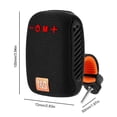 thumbnail image 3 of Altavoz exterior Radio FM portátil resistente al agua compatible con Bluetooth (negro), 3 of 3