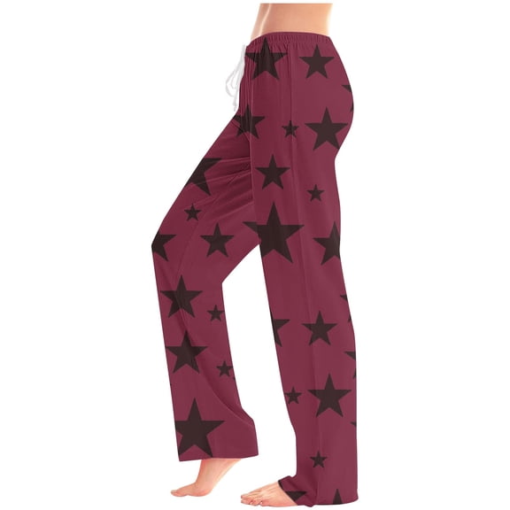 Aofany Womens Wide Leg Pants Casual Loose Yoga Sweatpants Comfy Fashion Women Print Lightweight And Breathable Trousers
