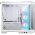 thumbnail image 4 of Gabinete Gamer MSI MAG PANO M100R PZ WHITE Micro ATX Micro Torre 4 Fan Cristal Templado USB-C ARGB, 4 of 6
