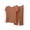 Khaki, variant on Plus Size Casual Loungewear Sets Women V Neck Cap Sleeve Tee Tops Ruffle Hem Drawstring Capri Pants 2 Piece Outfits Solid Color Soft Summer Pajamas Set Khaki M