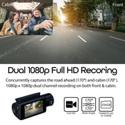 Rexing V3 1080P Front and Inside Cabin Dash Cam with Wi-Fi & GPS