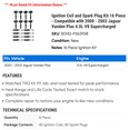 thumbnail image 2 of Ignition Coil and Spark Plug Kit 16 Piece - Compatible with 2000 - 2003 Jaguar Vanden Plas 4.0L V8 Supercharged 2001 2002, 2 of 2